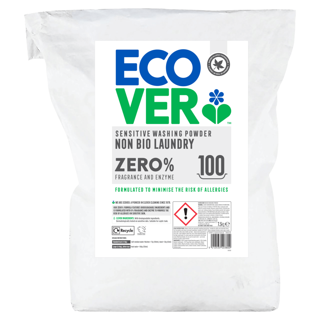 ECOVER ZERO NON BIO SENSITIVE WASHING POWDER REFILL